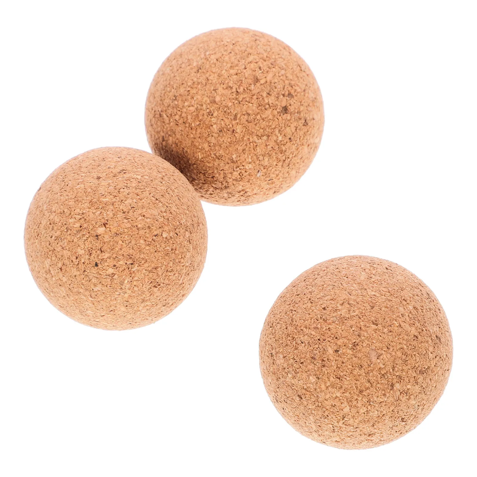 3Pcs Small Foosball Balls Cork and Wood Construction for Table Foosball Accessories Smooth Rolling Comfortable Handling Rainy