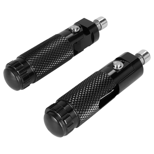 Imagen 2 del producto Reposapiés plegables universales M8 para motocicleta, juego de pedales traseros, pieza de aluminio CNC para motocicleta, 2 uds.