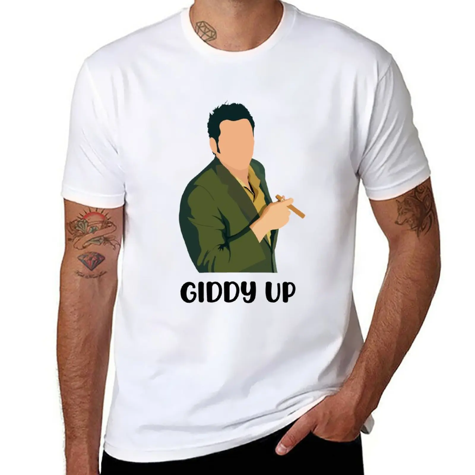 Kramer Giddy Up! T-Shirt kawaii clothes boys whites tops customizeds mens graphic t-shirts anime