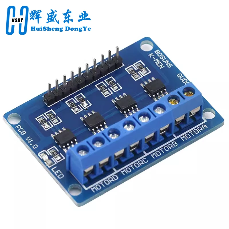 4CH 4 canali HG7881 Chip H-bridge DC 2.5-12V Modulo driver motore passo-passo Controller Scheda PCB 4 vie 2 fasi per Arduino