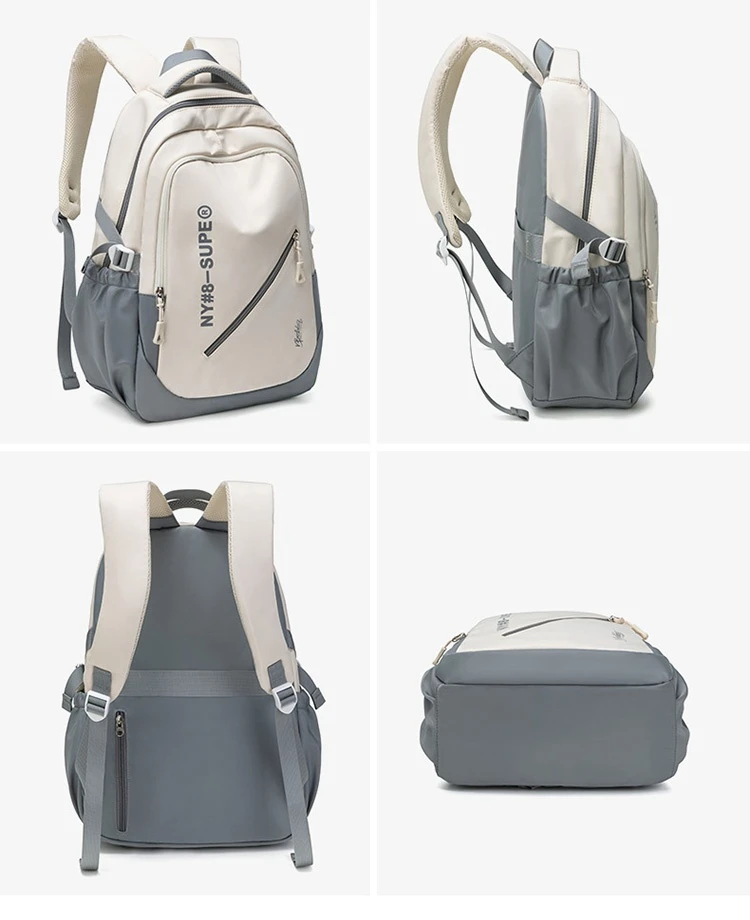 Large Capacity Lightweight and Simple Travel Canvas Backpack, Nylon Waterproof Casual Backpack, 15/16 Inch Laptop Backpack