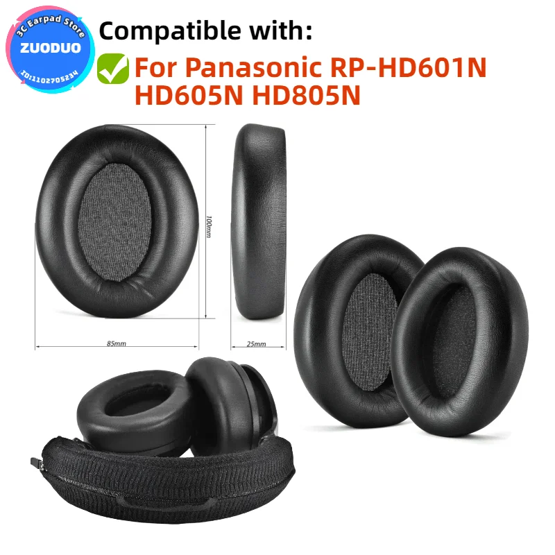 

1 Pair Replacement Foam Ear Pads Pillow Cushion Cover for Panasonic RP-HD601N HD605N HD805N Headphone Headset