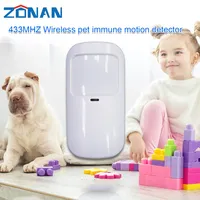 ZONAN P10 433MHz Wireless Anti-pet Infrared Detector PIR Motion Detector Sensor Security Alarm System for Home Alarm Accessories