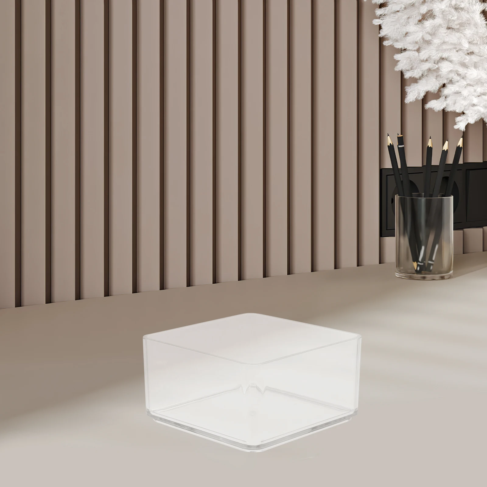 

6Pcs Clear Drawer Organizers Cabinet Storage Box Snacks Stationery Organizer Transparent Small Plastic Bins Small Organizer Bins