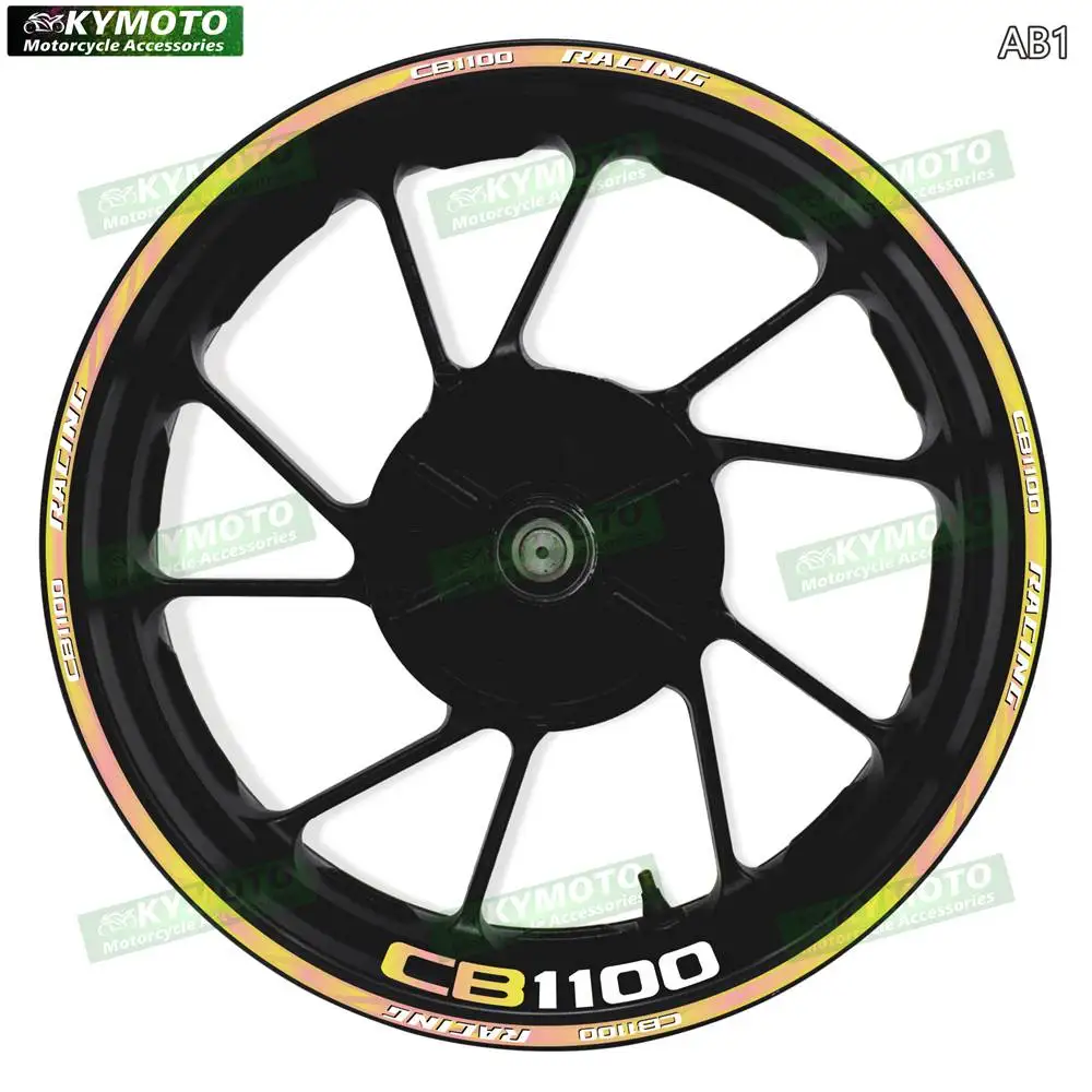 

Для мотоциклов Honda CB1100: аксессуары, 17-дюймовые градиентные наклейки на переднее и заднее колеса, обтекатели и колесные ступицы.
