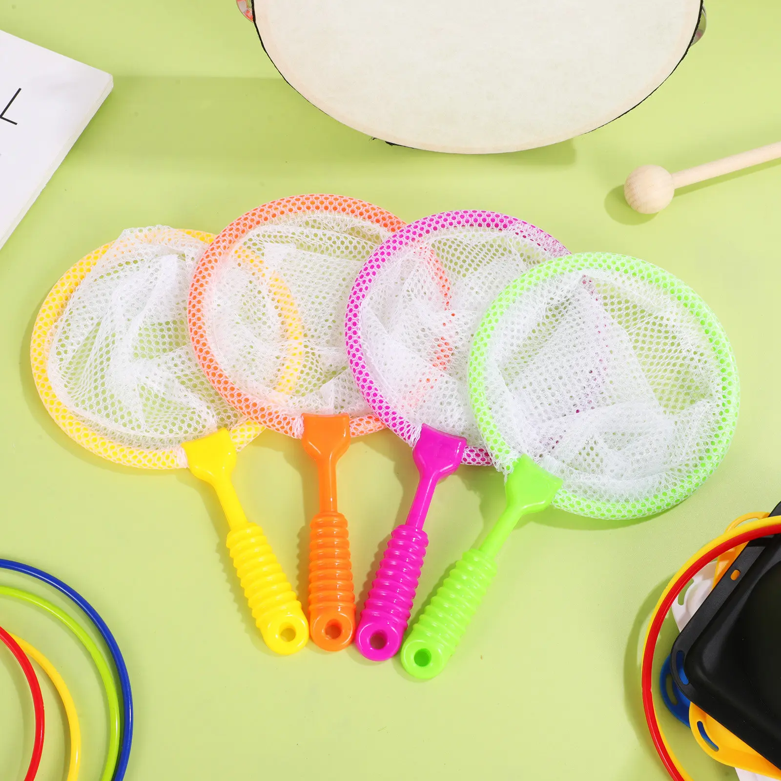 Aquarium Fish Net Small - 4Pcs Fine Mesh Kids Fishing Nets