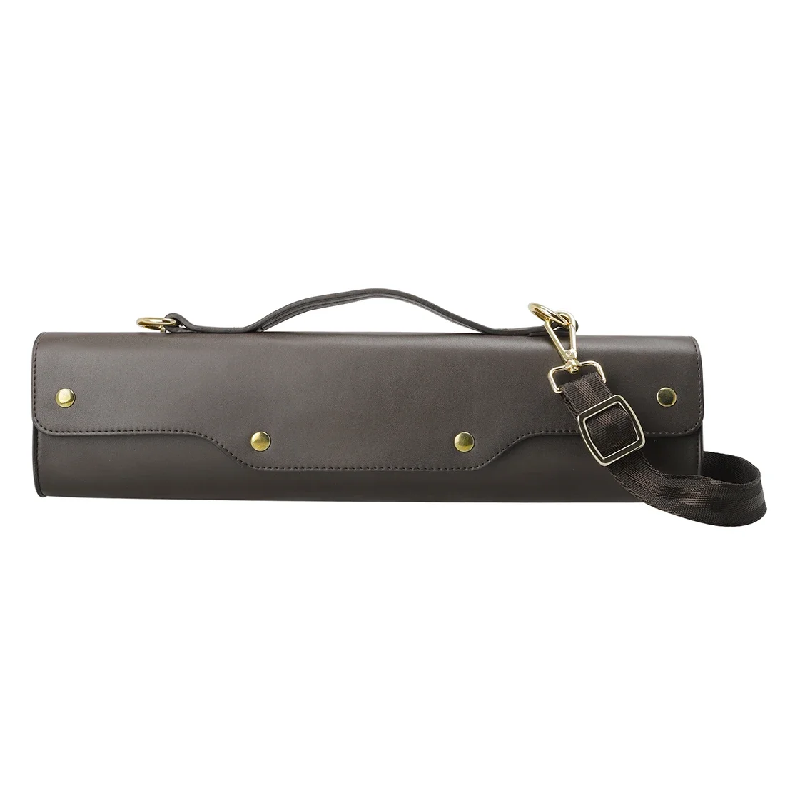 16/17 Hole Flute Storage Box Case Portable Handbag Non-woven Fabric Shoulder Bag Woodwind Instrument Accessories Brown/Black