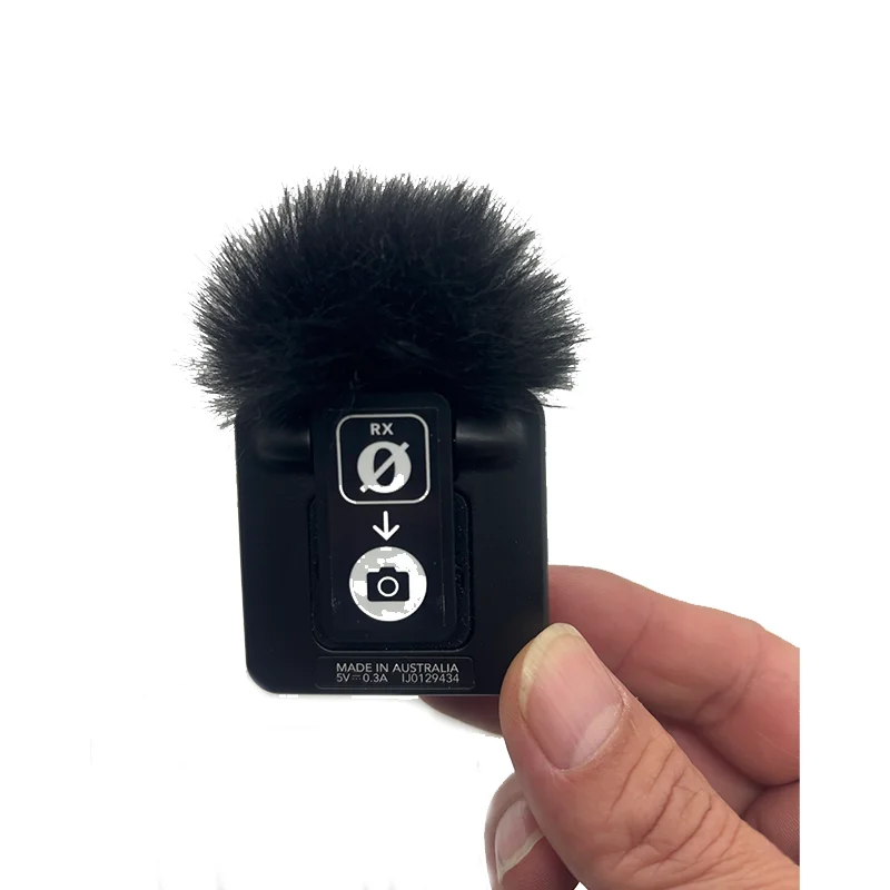 Filtro Pop para exteriores, funda para parabrisas con micrófono Lavalier de gato muerto peludo para Rode Wireless Me, cubierta para parabrisas con micrófono artificial