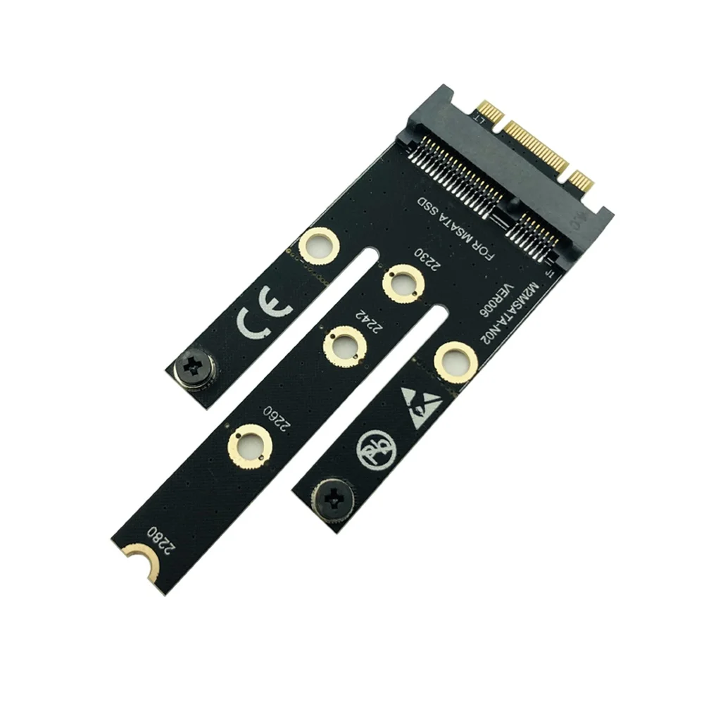 M.2 NGFF B+M Key to mSATA Adapter Board Converter Card Riser Mini PCI-E PCI-Express SATA 3.0 SSD