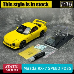 POLAR MASTER 1:18 scale New RX7 Mazda RX-7 SPEED FD3S with Collector card Giveaway transmitter display car model collection