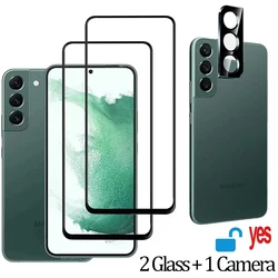 S25 S24 s23 s22 Tempered glass For Samsung S25 Screen Protector Galaxy S22 Fingerprint Unlock Glass Samsung Galaxy S23 S21 FE