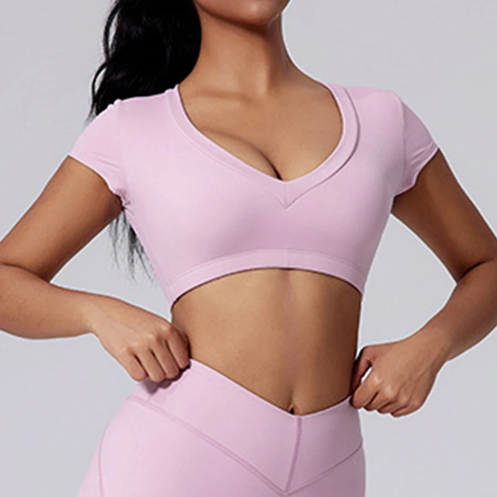 

Sport T Shirts Women Short Sleeve Yoga Top Sexy Fitness Clothes Yoga Shirt Gym Top Running Active Wear Sport Top Femme Clothing