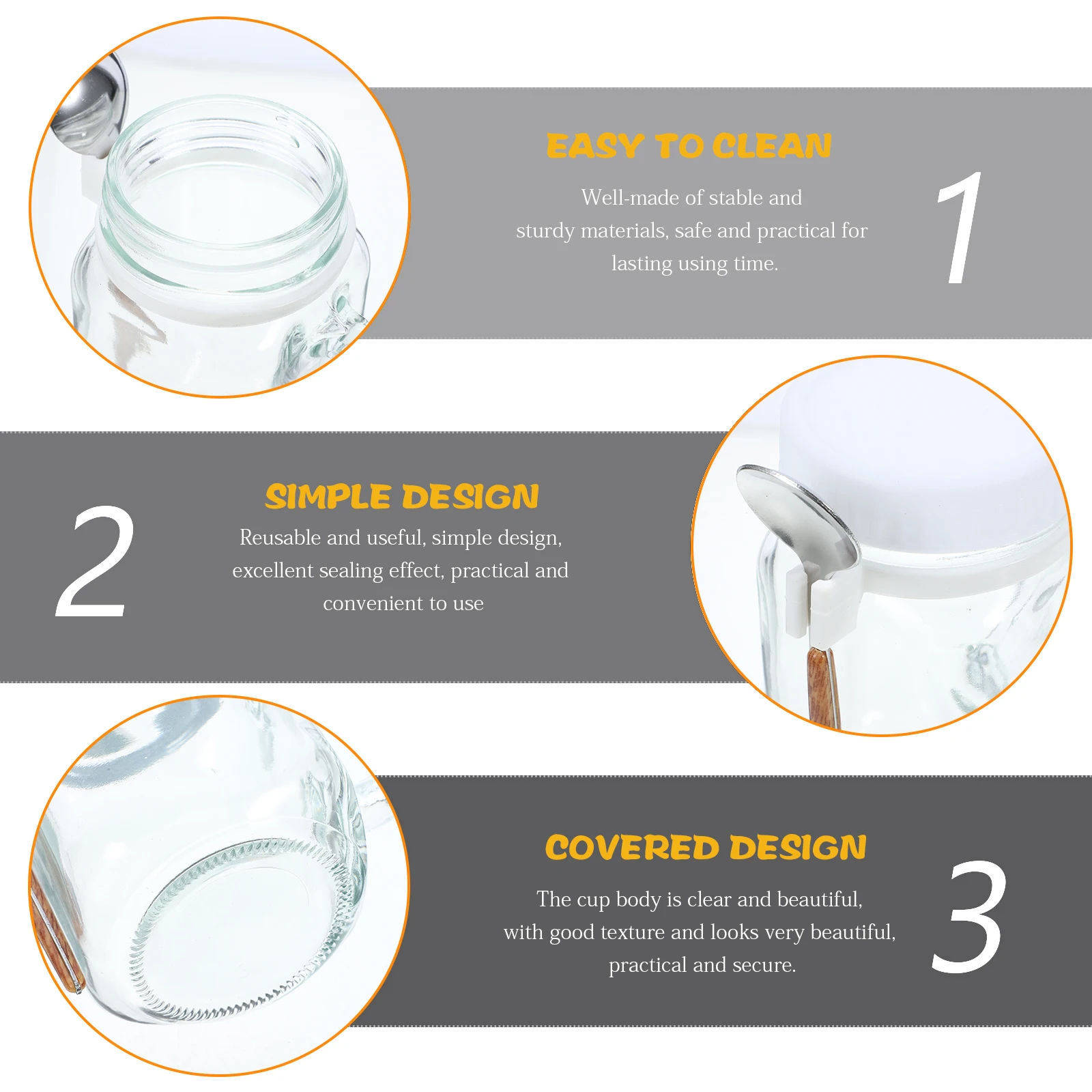 

Overnight Oats Container Glass Breakfast Cup Portable Oatmeal Jar Spoon Anti-Leak Porridge Cup Household Creative Food Storage