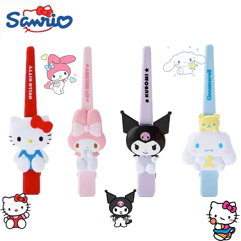 Épingle à cheveux Sanurgente Hello Kitty Cartoon Anime, épingles à cheveux pour dames, frange, outils de maquillage, vêtements de sauna pour filles, accessoires pour cheveux, cadeau de vacances