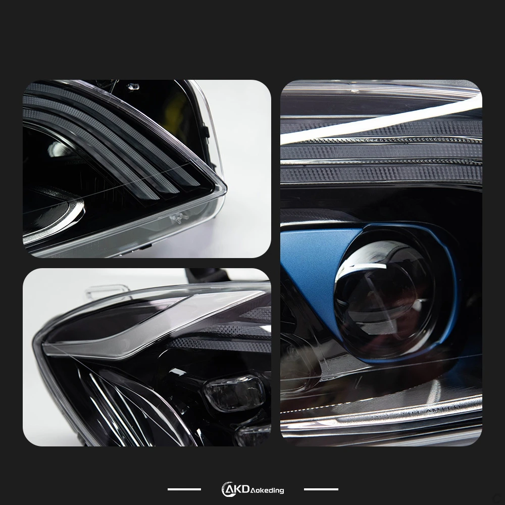 Car Styling Head Lamp for Benz ML W166 Headlights 2012-2015 LED ML350 ML500 LED DRL Projector Lens Dynamic Auto Accessories view 5
