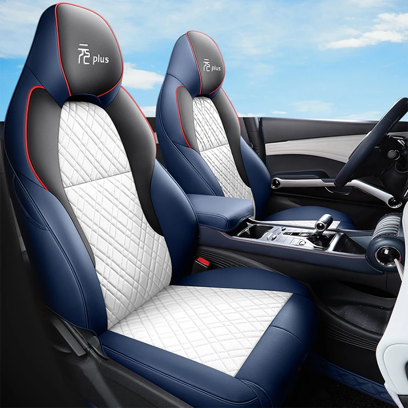 Car Seat Cover Specific Customize for BYD YUAN PLUS EV ATTO3 2022-2024 Year Complete Set with Front and Rear Full Coverage