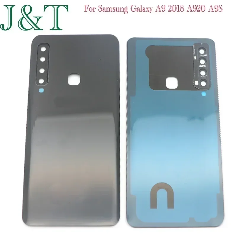 New For Samsung Galaxy A9 2018 A920 A9S A920F A9200 Battery Back Cover Rear Door Glass Housing Case Camera Lens Adhesive