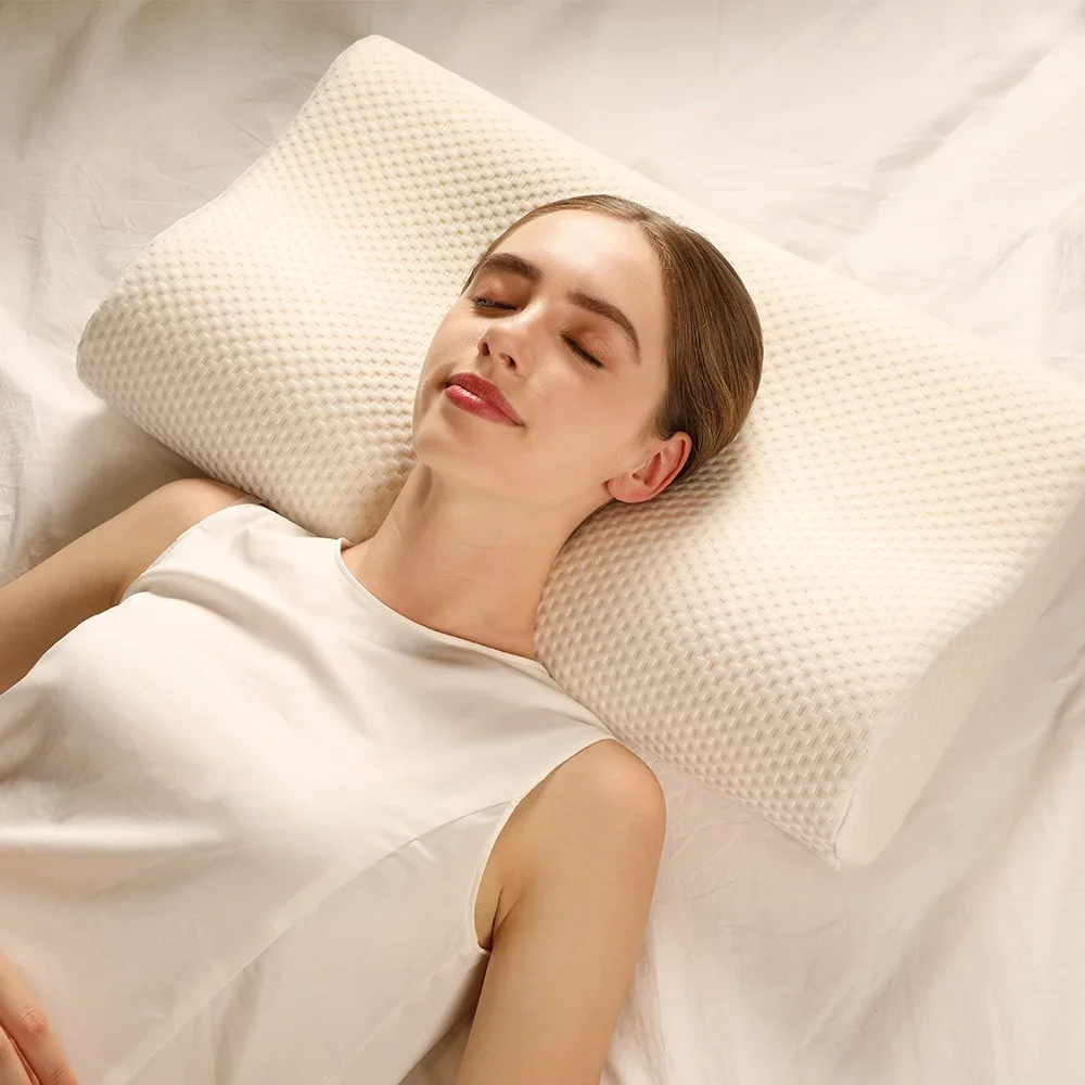 comfortable sleeping almohada ortopedica ergonomically adjustable memory foam neck cervical non-toxic bed pillow for neck