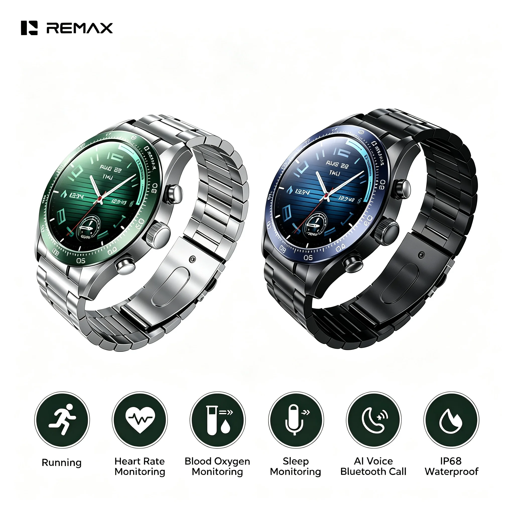 Remax Smart Watch Zinc Alloy Stainless Steel Magnetic 6 Remax Smart Watch Zinc Alloy Stainless Steel Magnetic