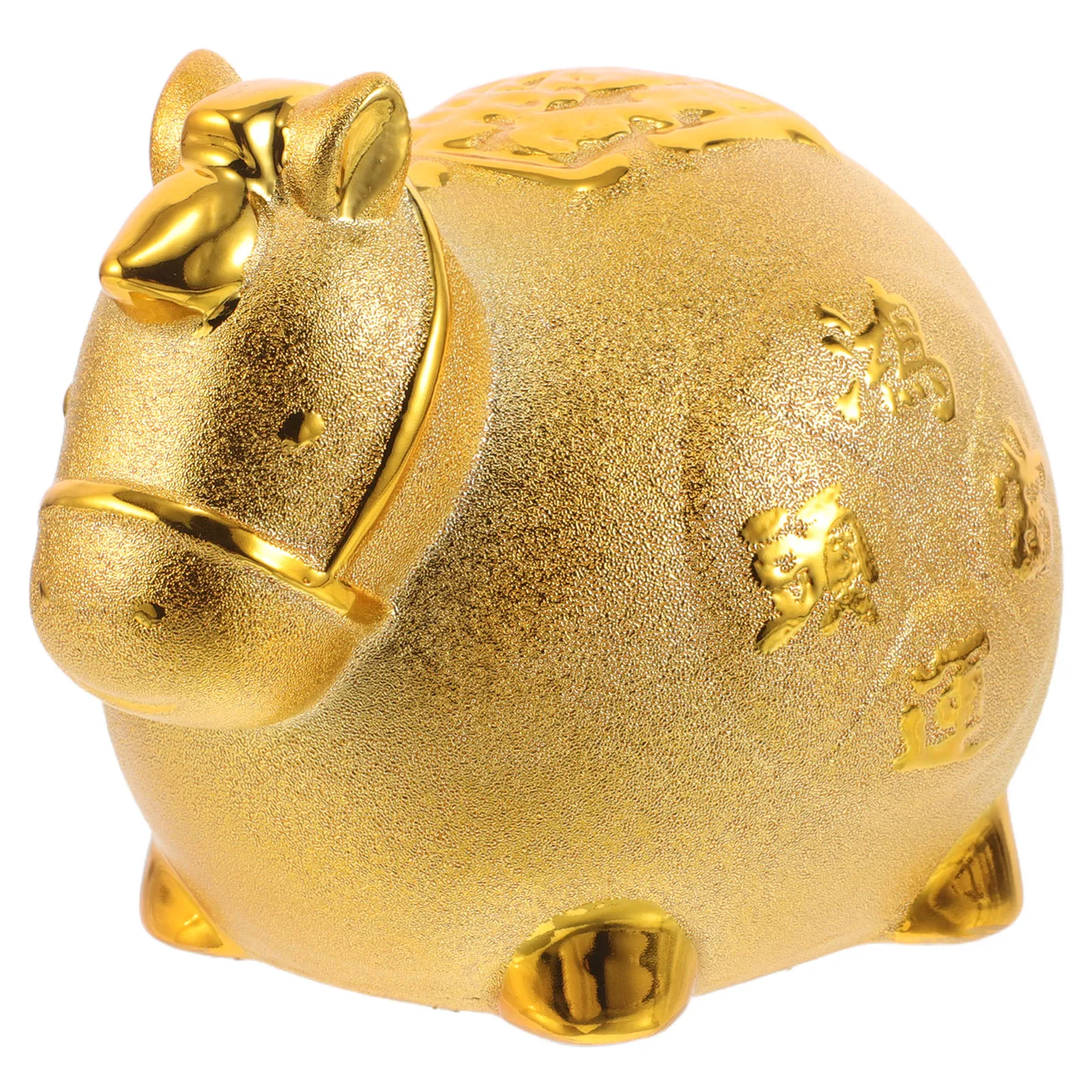 

Ceramic Horse Piggy Bank 2026 Chinese New Year Zodiac Animal Money Saving Box Fengshui Wealth Porcelain Horse Coin Bank Home
