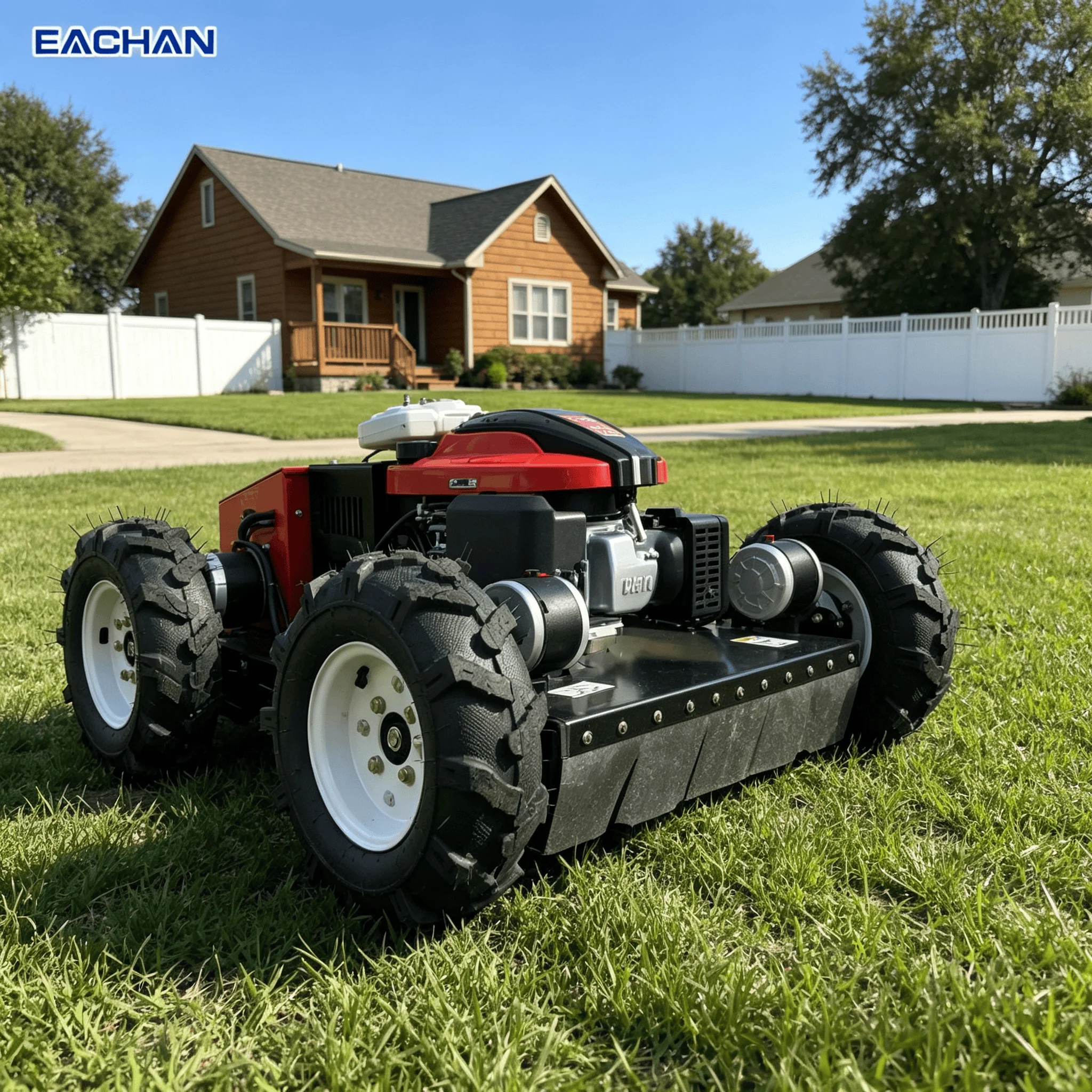 Custom Remote Control Lawn Mower with CE EPA Euro 5 Certification Grass Cutting Machine for Yard Lawn Maintenance Equipment