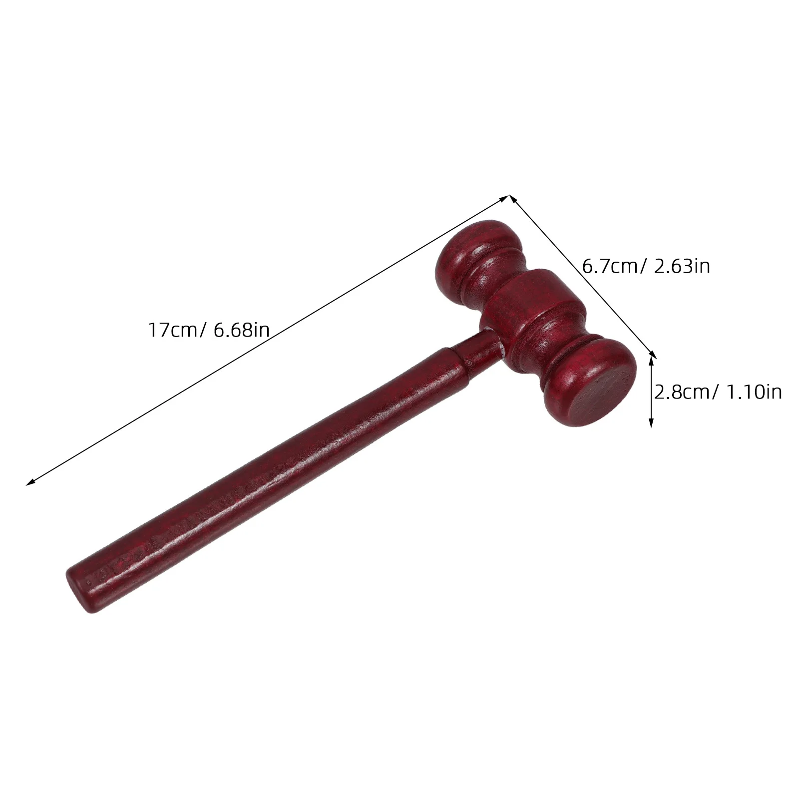 Wooden Judge Gavel Mini Hammer for Kids Natural Wood Role Play Courtroom Accessory Costume Prop for Home School Kindergarten