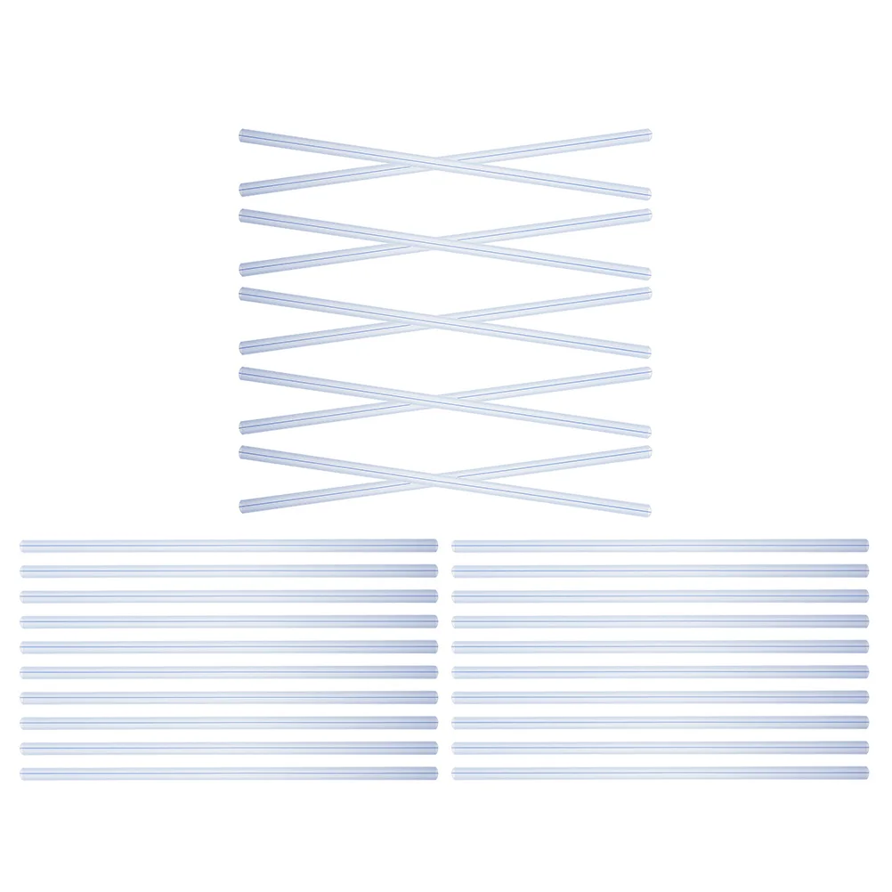 

30pcs A4 Transparent Slide Binders 310mm 10mm Plastic Pull Rod Clips Folder Spine Bars Report Cover Loose Leaf Binder