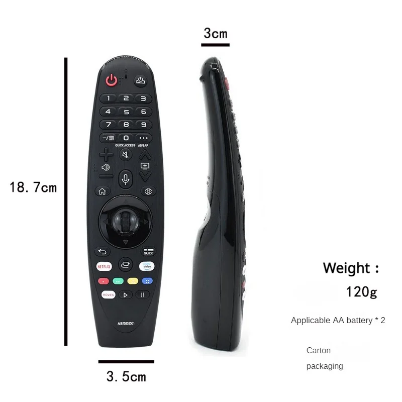 Universal Remote Control Suitable for TV Smart AN-MR650 AN-MR650A AN-MR18BA AN-MR19BA AN-MR20GA AKB75855501 55UP75006