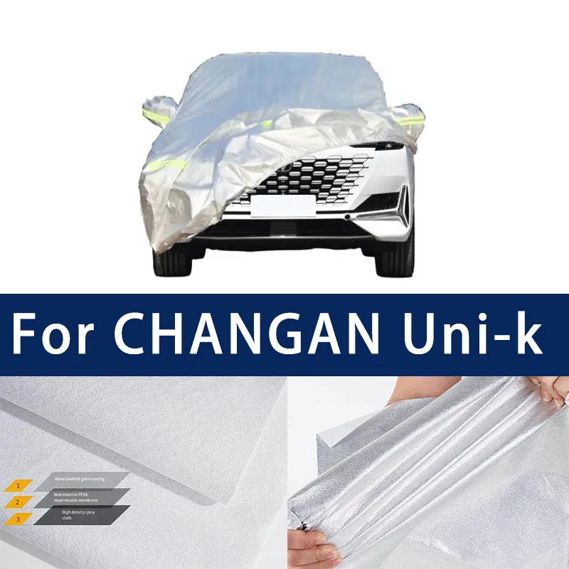 

Full car hood dust-proof outdoor indoor UV protection sun protection and scratch resistance For Changan Uni-k Car Umbrella