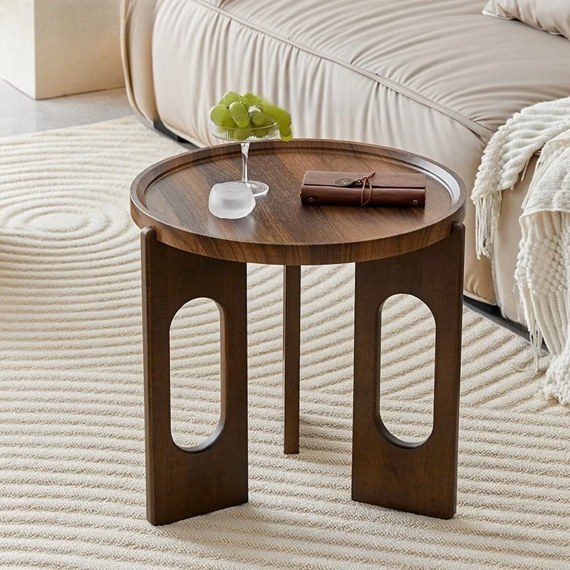 Nordic Minimalist Round Coffee Table Luxury Modern Side Table for Small Space Living Room Hotel Home Decor Creative Design