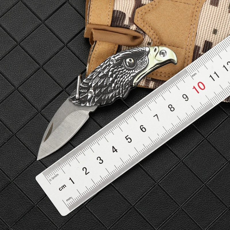 NEW Creative Mini Zipper Keychain Knife Portable Outdoor Survival Emergency Tool Unboxing Foldable Stainless Steel EDC Key Ring