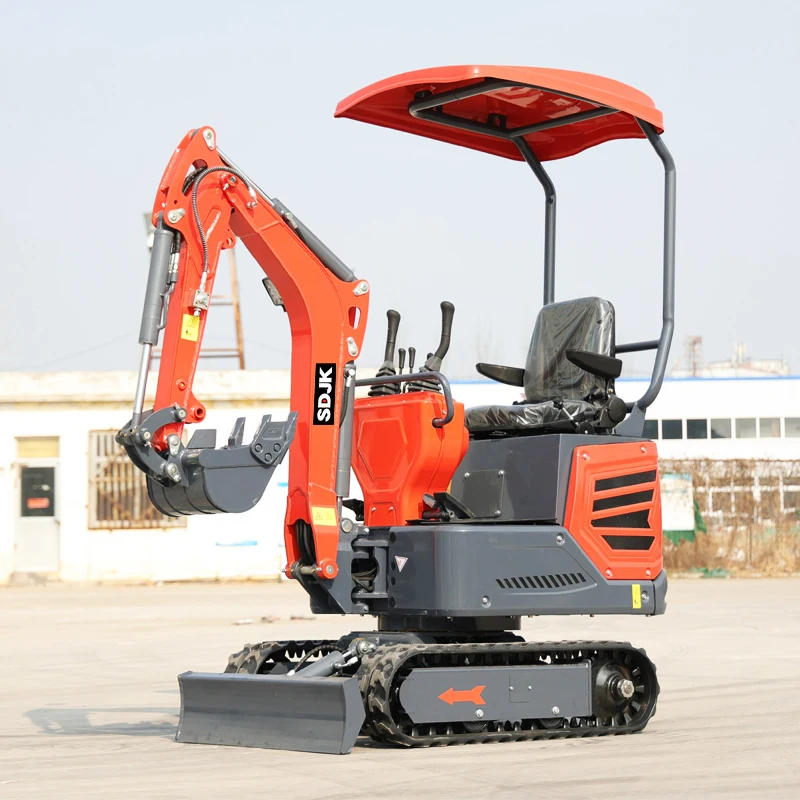 Agricultural Excavator Manufacturer EPA/EURO5 1Ton Hydraulic Mini Excavator 1000KG Crawler Small Digger Customizable For Sale