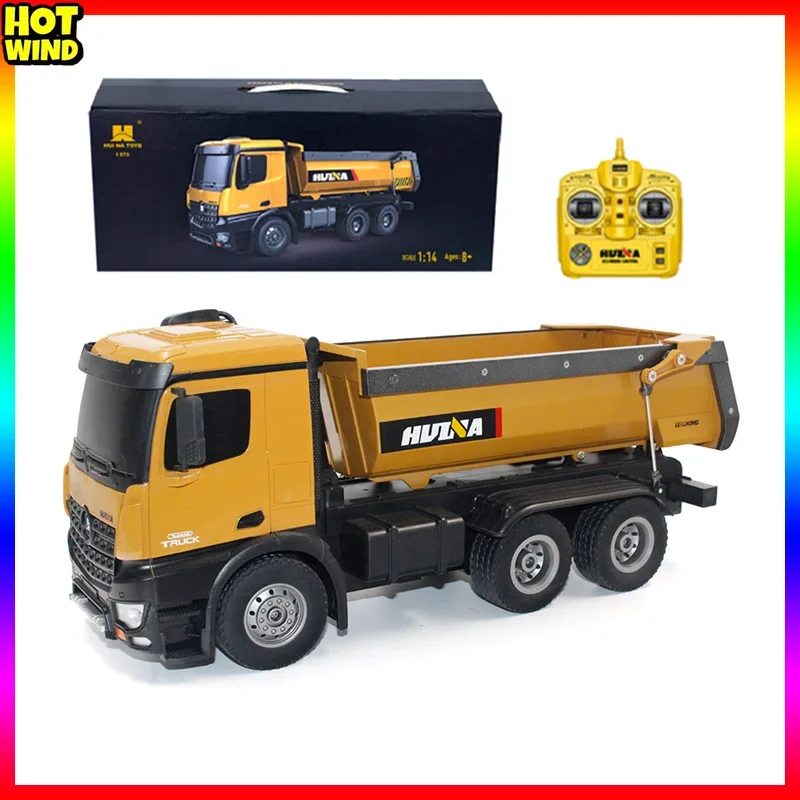 1:14 Simulation Of Alloy Remote Controlled Dump Truck Truck Loader Engineering Vehicle Children's Toy Car Model Gift Rc Cars