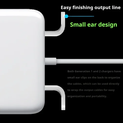 Imagen 2 del producto Cargador de portátil de 45W para MacBook Air 13 ""A1466 A1436, adaptador de corriente Magsafe 2, cargador de pared de CA de repuesto para Apple MacBook Air/Pro