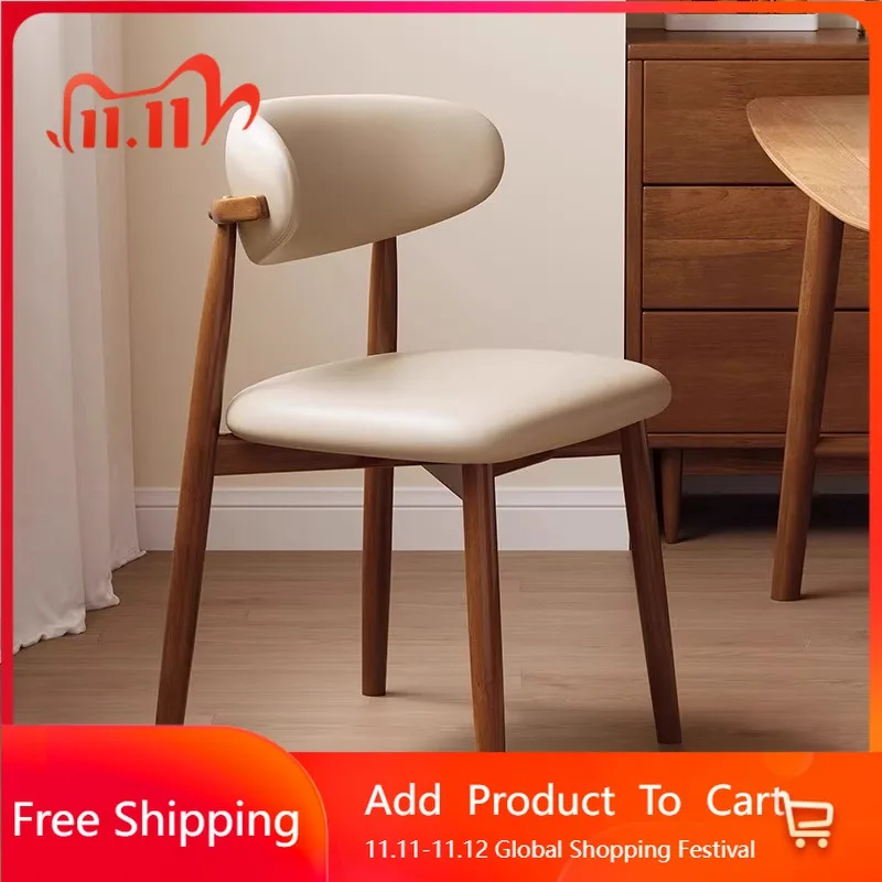 

Designer Minimalist Dining Chairs Light Luxury Balcony Camping Creative Dining Chairs Space Saving Events Wood Sillas Furniture