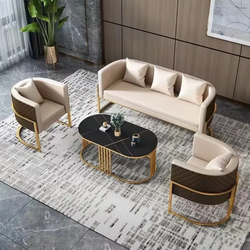 

Luxury elegant industrial design stainless steel U-shaped restaurant furniture velvet white restaurant set hotel home use