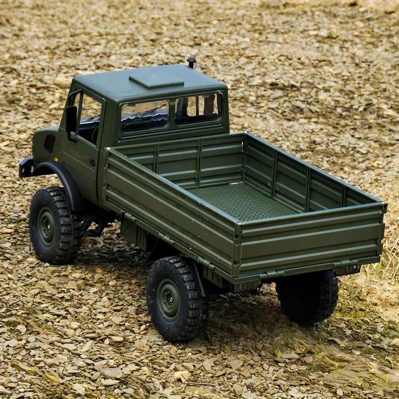 Rc Electric Off-Road Climbing Remote Control Car  1:12 U1300 Unimog Abs Plastic Armygreen Toy Model Remote Control Birthday Gift