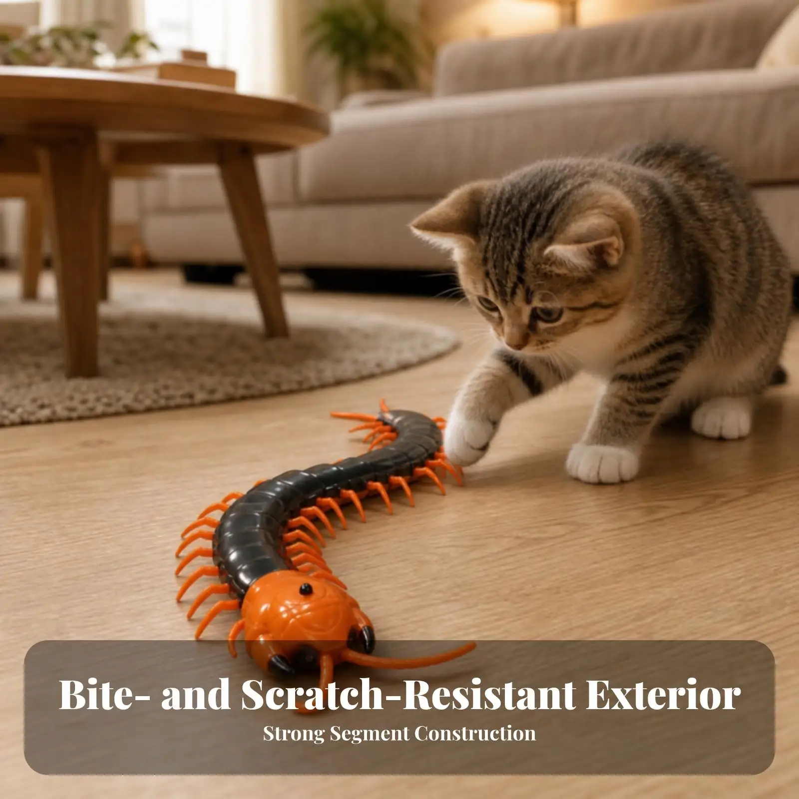Remote Control Cat Toy Robot with Flexible Body for Indoor Chase Play Pet Activity