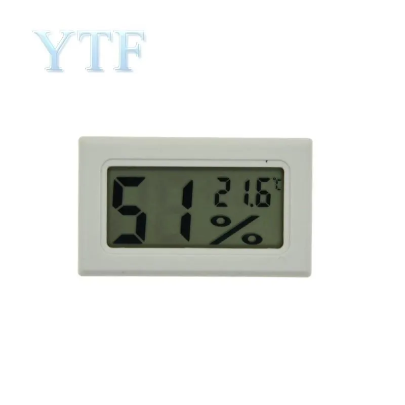 Mini Convenient Digital LCD Thermometer Sensor Hygrometer Gauge Refrigerator Aquarium Monitoring Display Humidity Detector