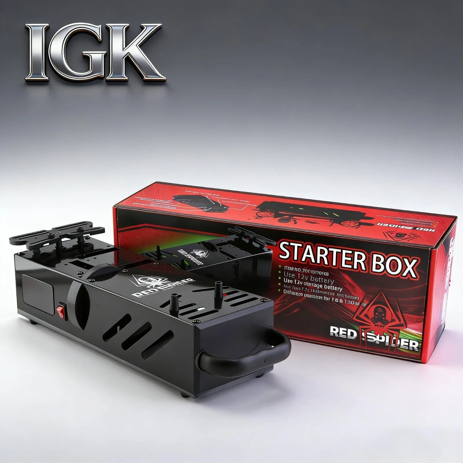 Metal RC Starter Box for 1/8 & 1/10 Nitro Engine RC Car Buggy Truggy