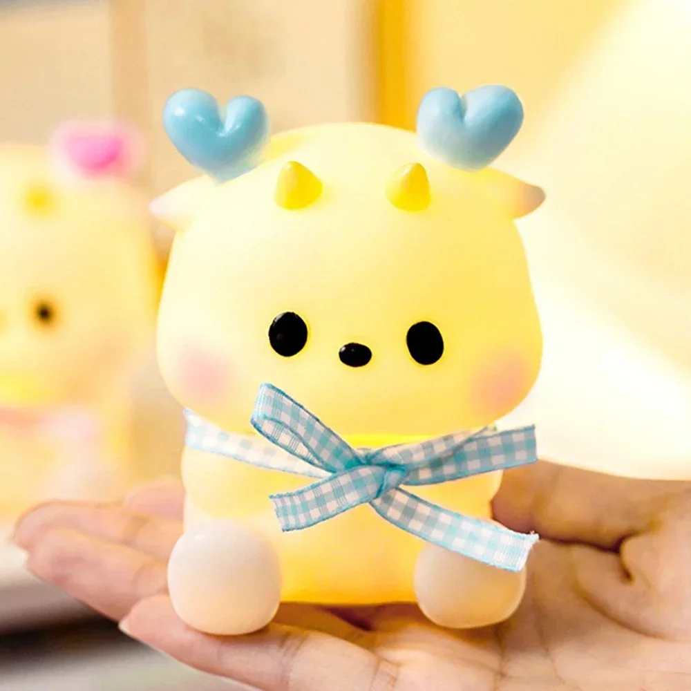 

Childrens Bedside Lamp Cartoon Animal Night Light with Soft Beaulct Glow Ideal Christmas Gift