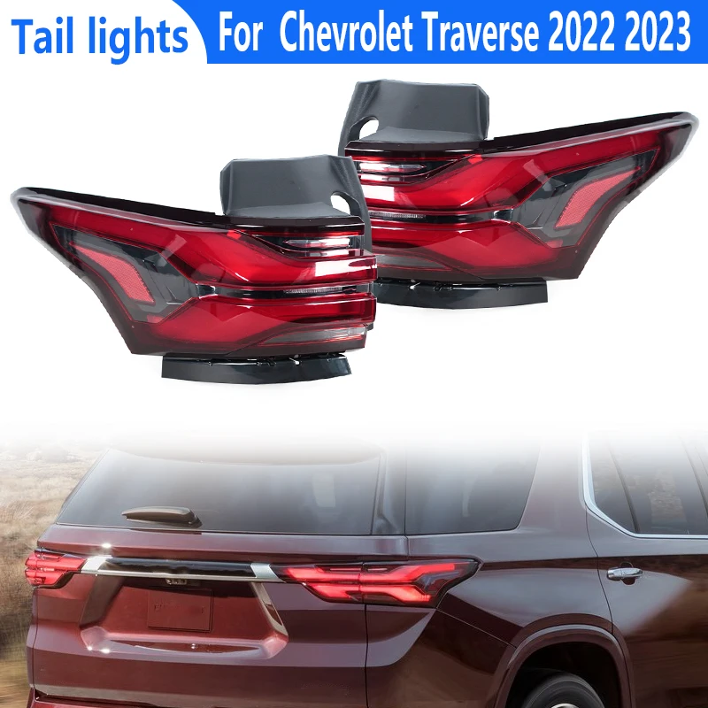 For Chevrolet Traverse 2022 2023 LED Tail Light Assembly Rear Bumper Lamp Brake Reverse Light 86785341 86785340 US Version