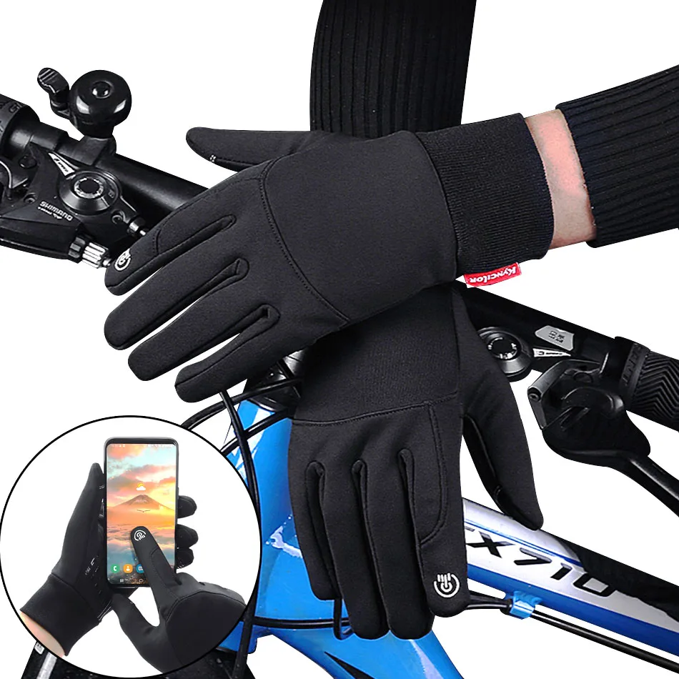 

Bicycle Gloves Sports MTB Cycling Touchscreen Glove Warm Gym Fitness Full Finger Motorcycle Gloves For Men‘s Bike Accessories