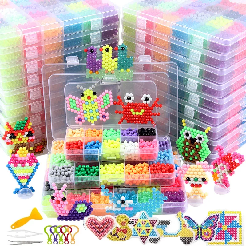 

Water Magic Beads for Children Creative Beads DIY Art Crafts Toys Magic Water Sticky Beads Art Crafts Toys Set with Accessories