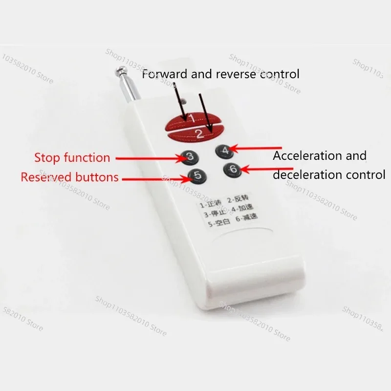 12V-30V wireless remote control motor speed control board DC motor speed controller 200W forward and reverse control switch