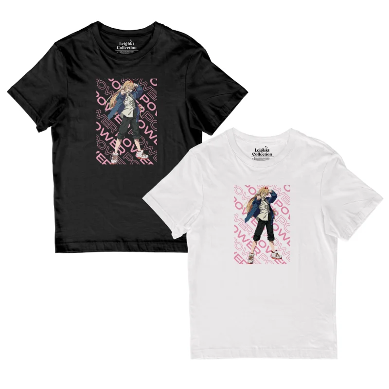 Chainsaw Man Power Anime Shirt 『Cotton Spandex』 T-shirt