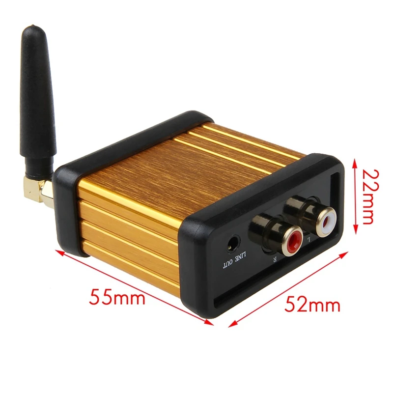하이파이 블루투스 APTX 무선 오디오 리시버 스테레오, RCA 3.5mm 어댑터, 헤드셋 자동차 앰프 보드용, DC5V