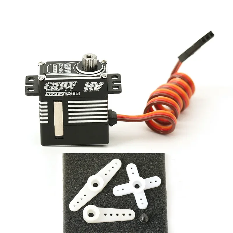 

GDW DS290MG Metal Rigidtooth Helicopter Swash Plate Servo X3 Yatuo 470L SAB380 KST215