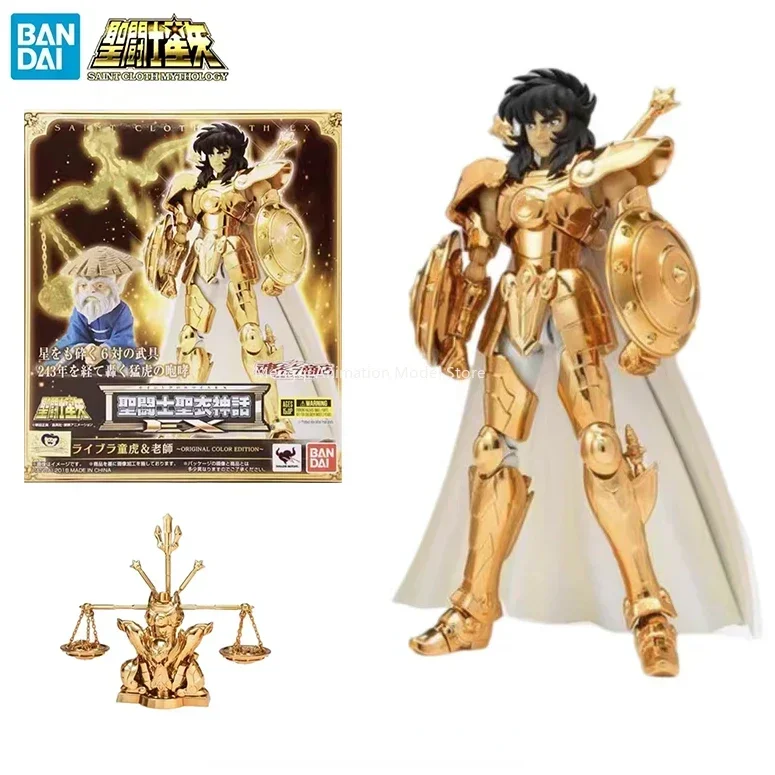 

In Stock BANDAI Saint Cloth Myth EX Libra Boy Old Master Original Color Version Saint Seiya Anime Character Model Toy Collection