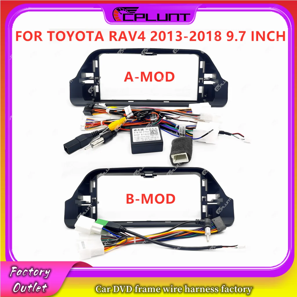 

2 Din Car Stereo Radio Frame Fascia Adapter For TOYOTA RAV4 WILDLANDER 20-22 12.3 INCH Android DVD Dash Fitting Panel Kit